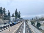 Passing a King George bound Skytrain